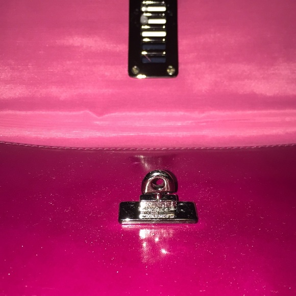 Mulberry purple Maggie clutch with flaws scratches - Picture 2 of 6